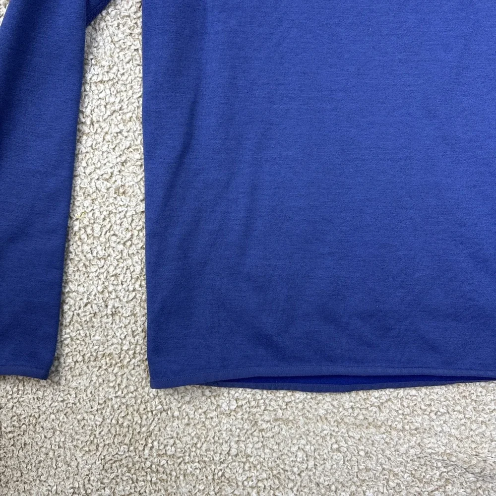 Nike Dri-FIT Hooded Pullover Hoodie Blue Men's S Lightweight L/S Check Logo